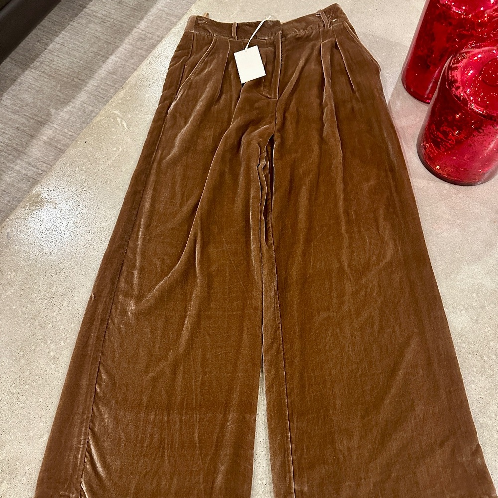 Ulla Johnson Veronica velvet pants trousers NWT $490  Size 6 Holiday - Picture 3 of 4